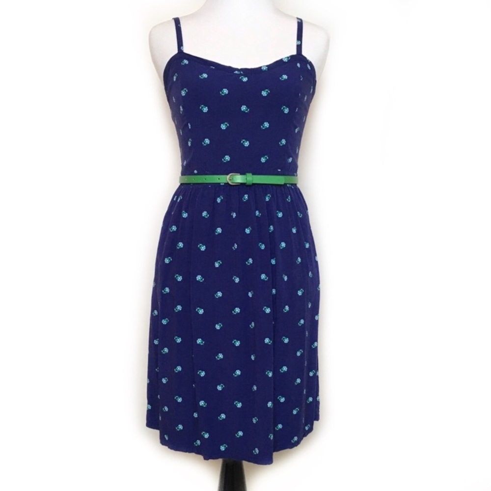 Old Navy Floral Strappy Fit Flare Sweetheart Dress